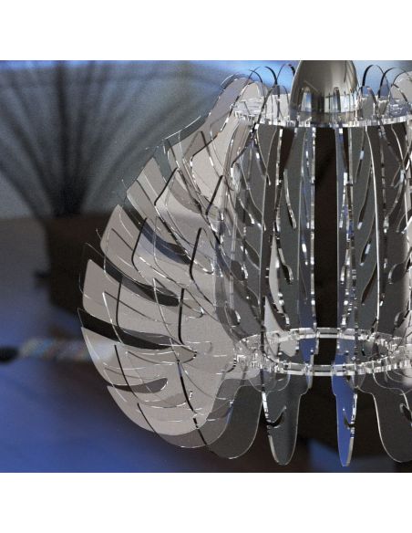 Lampadario design a sospensione in plexiglass Jasmyn