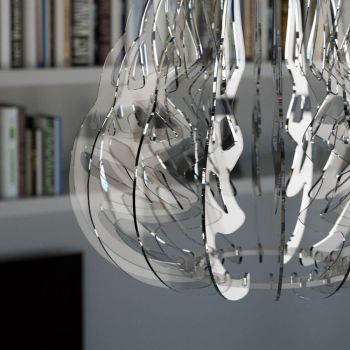 Lampadario a sospensione moderno in plexiglass Katrina 2