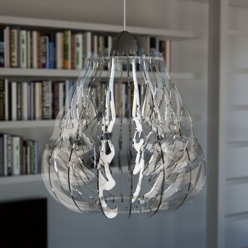 Lampadario a sospensione moderno in plexiglass Katrina