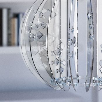 Lampadario a sospensione moderno in plexiglass Lillian 2