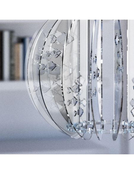 Lampadario a sospensione moderno in plexiglass Lillian