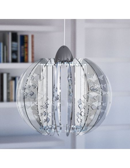 Lampadario a sospensione moderno in plexiglass Lillian