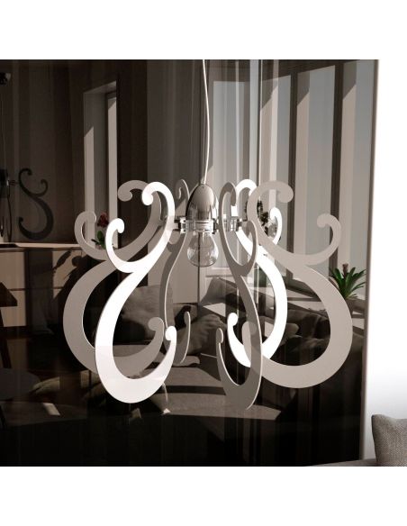 Lampadario a sospensione moderno in plexiglass Molly