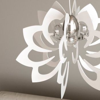 Lampadario a sospensione moderno in plexiglass Paris 2