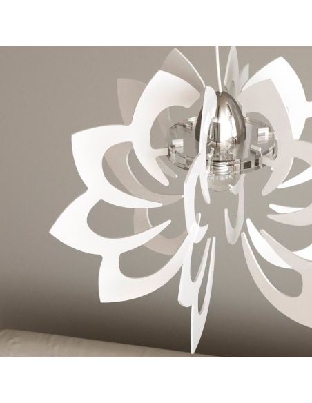 Lampadario a sospensione moderno in plexiglass Paris