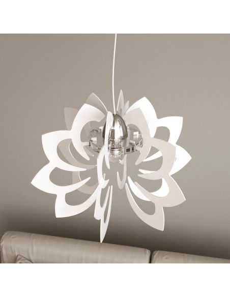 Lampadario a sospensione moderno in plexiglass Paris