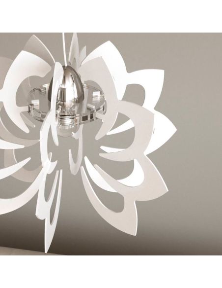 Lampadario a sospensione moderno in plexiglass Paris