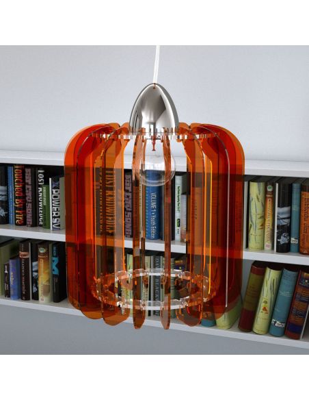 Lampadario a sospensione moderno in plexiglass Tamika