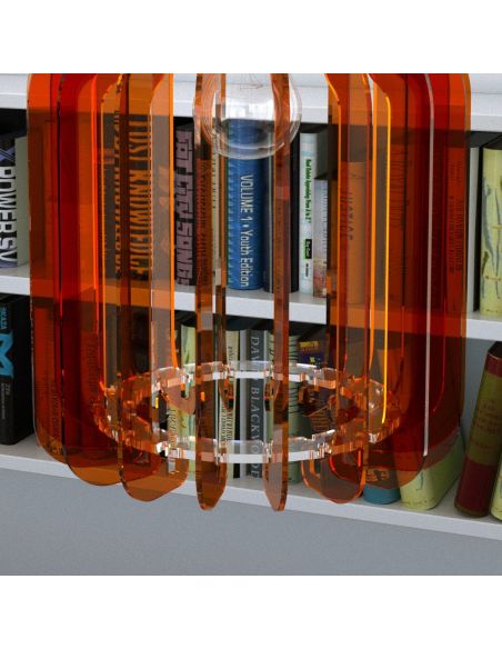 Lampadario a sospensione moderno in plexiglass Tamika