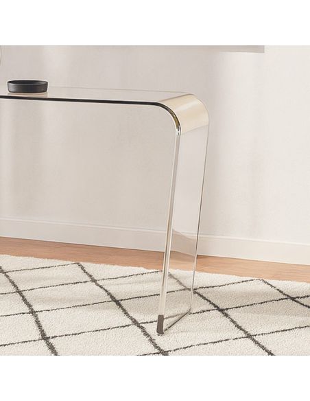 Consolle ingresso in plexiglass trasparente Brooklyn Top| Design moderno