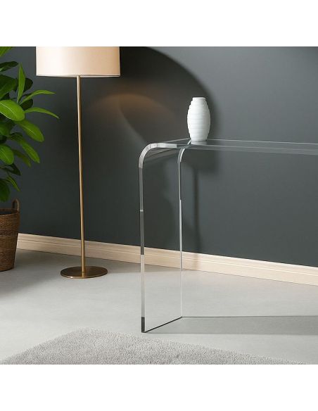 Consolle ingresso in plexiglass trasparente Brooklyn| Design moderno