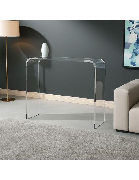 Consolle ingresso in plexiglass trasparente Brooklyn| Design moderno