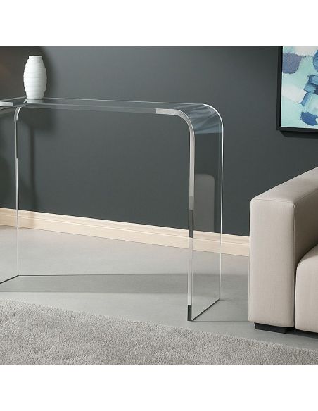 Consolle ingresso in plexiglass trasparente Brooklyn| Design moderno