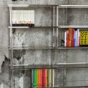 Libreria moderna in plexiglass trasparente Lauren