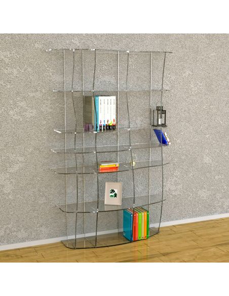 Libreria moderna in plexiglass trasparente Ocean