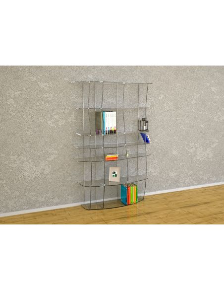 Libreria moderna in plexiglass trasparente Ocean