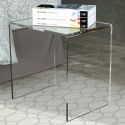 Comodino moderno in plexiglass trasparente Brooklyn