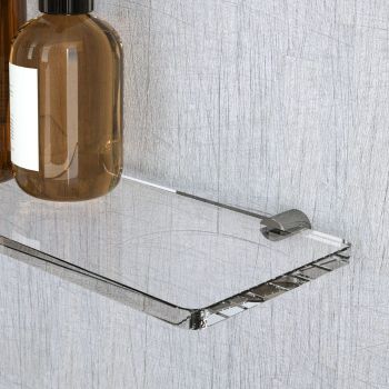 Mensola da parete in plexiglass trasparente Amber 2