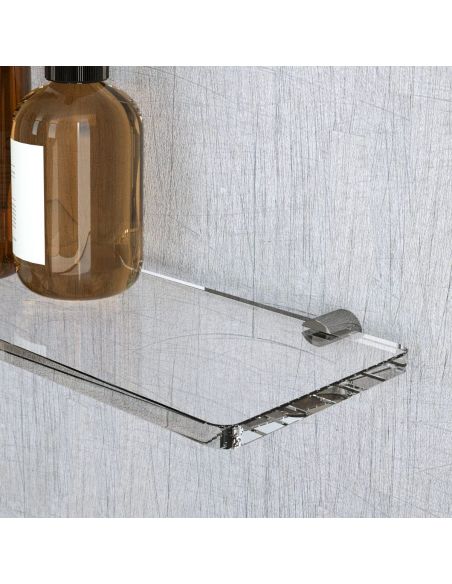 Mensola da parete in plexiglass trasparente Amber