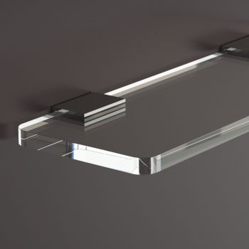 Mensola da parete in plexiglass trasparente Nora 2