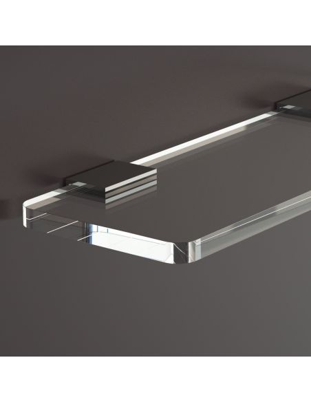 Mensola da parete in plexiglass trasparente Nora