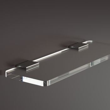 Mensola da parete in plexiglass trasparente Nora