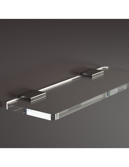 Mensola da parete in plexiglass trasparente Nora