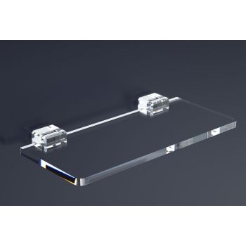 Mensola da parete in plexiglass trasparente April 2