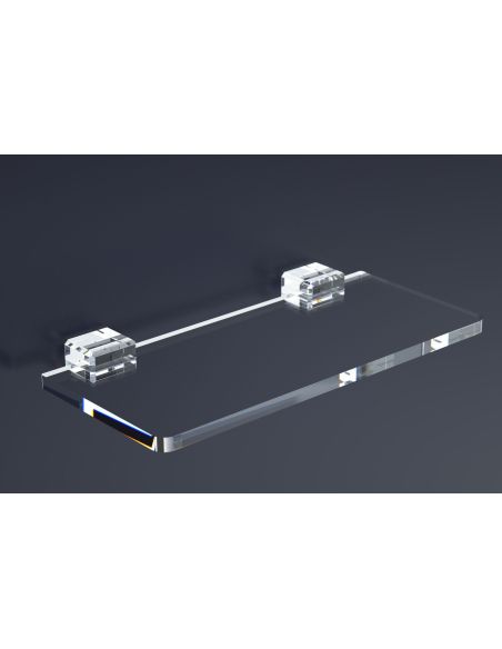 Mensola da parete in plexiglass trasparente April