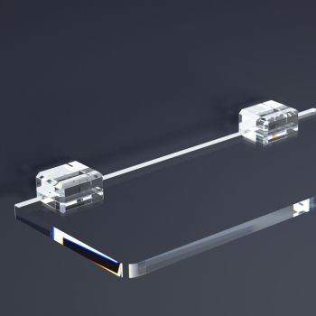 Mensola da parete in plexiglass trasparente April