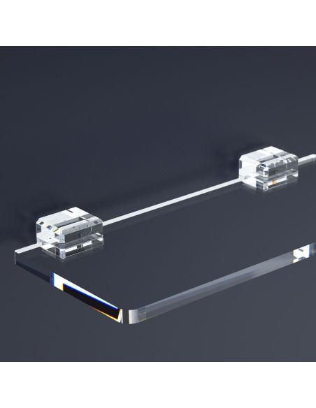 Mensola da parete in plexiglass trasparente April