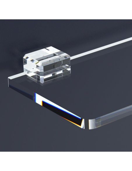 Mensola da parete in plexiglass trasparente April