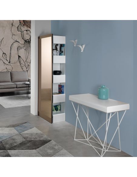 Libreria a colonna design moderno in metallo Vanity
