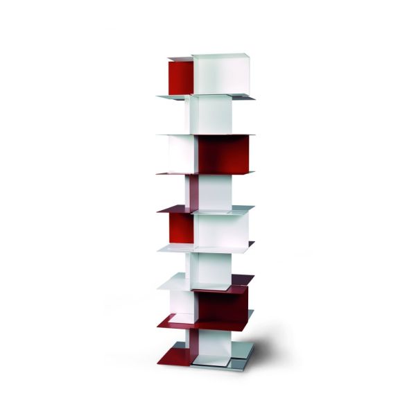 Libreria a colonna autoportante in acciaio design moderno Babel