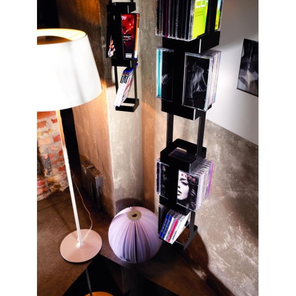 Porta CD sospeso girevole design moderno per 72 CD Tower 33B