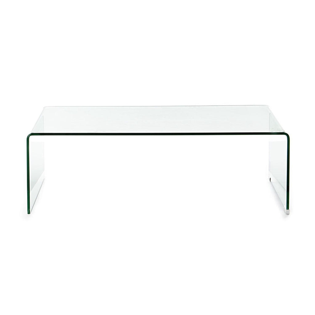 Tavolino da salotto in vetro curvato Emerald