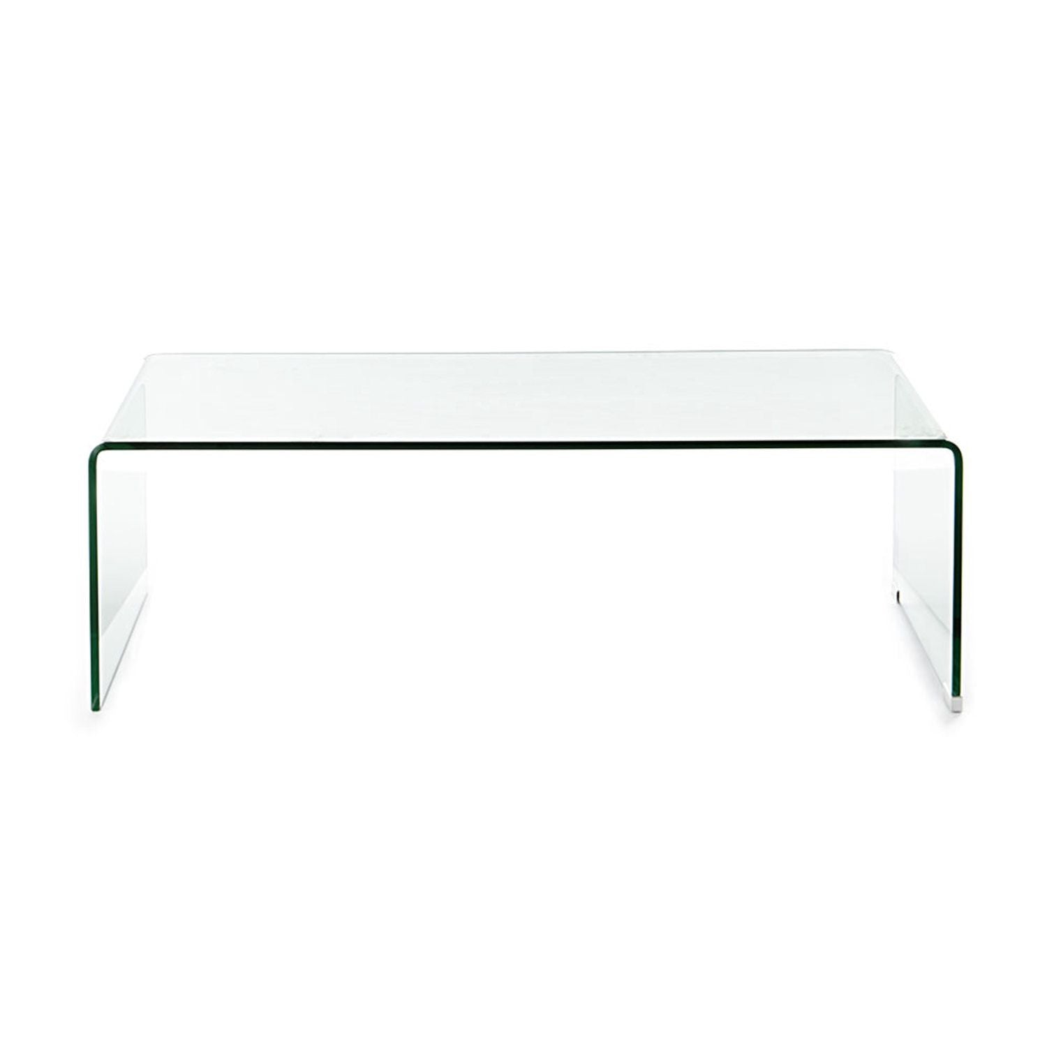 Tavolino da salotto in vetro curvato Emerald