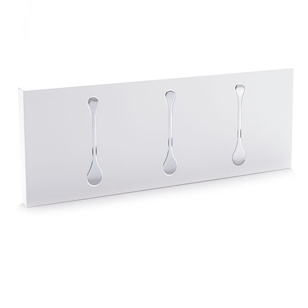 Appendiabiti a muro in metallo Evan 3 White
