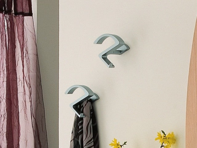 Coppia attaccapanni da parete in alluminio Sandy