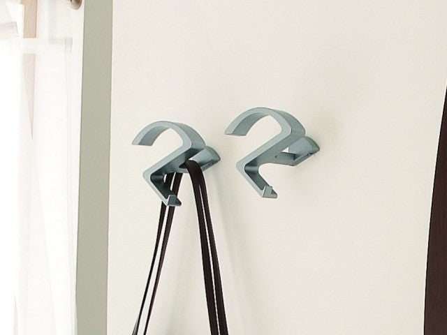 Coppia attaccapanni da parete in alluminio Sandy