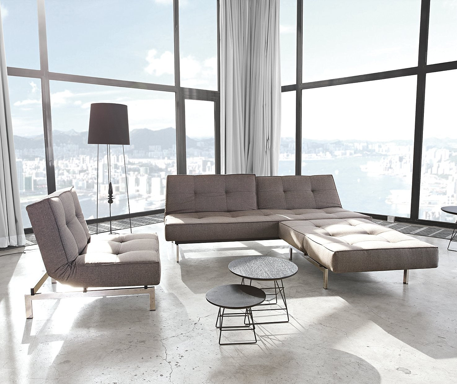 Divano letto una piazza e mezza uso quotidiano design nordico Split Back