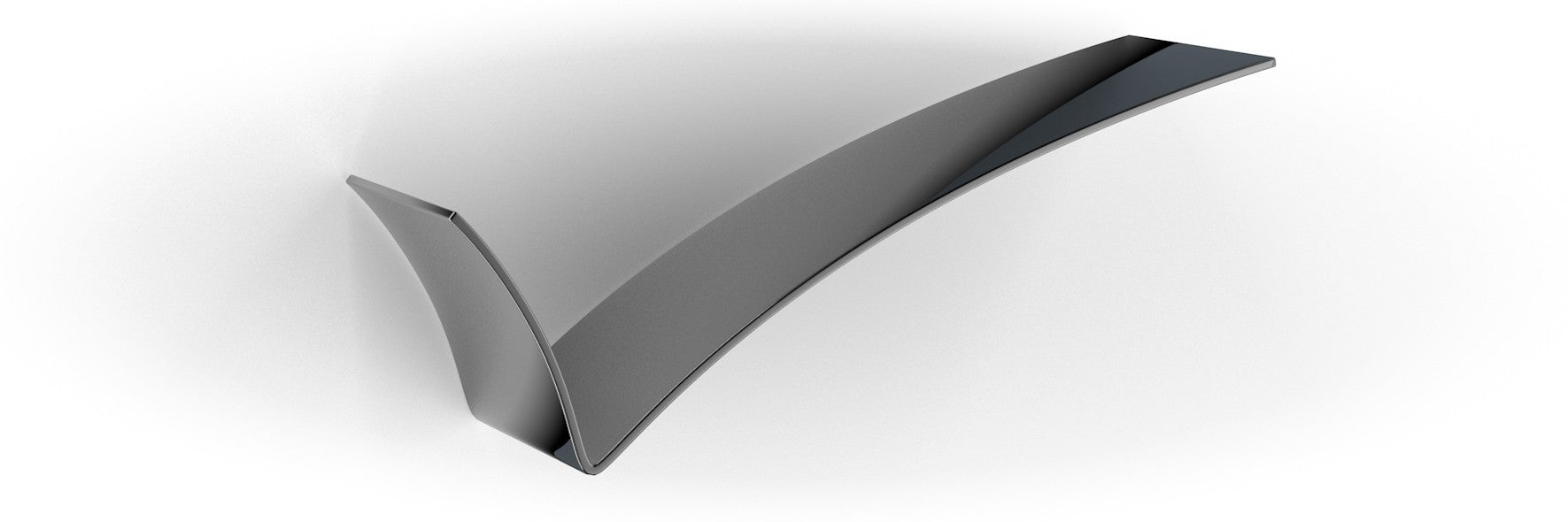 Tre mensole design Tick in vetro nero per cucina