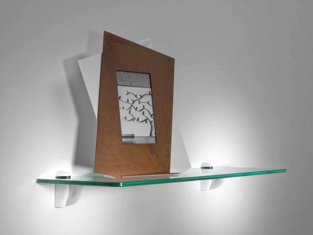 Cinque mensole in vetro per soggiorno 60 cm Row