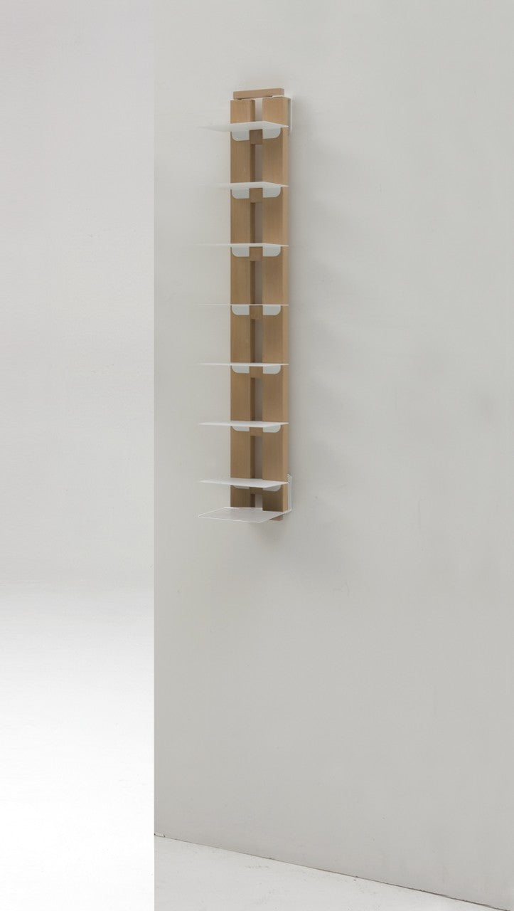 Libreria sospesa a muro in legno Zia Ortensia