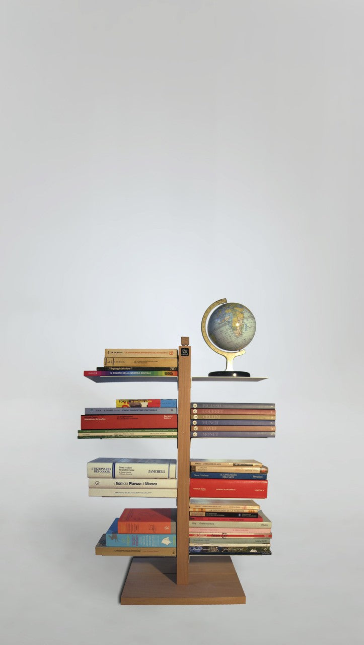 Libreria a colonna in legno Zia Bice