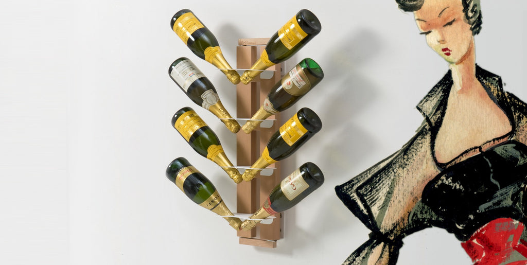 Portabottiglie vino in legno per 8|14|20 bottiglie Zia Gaia Mono