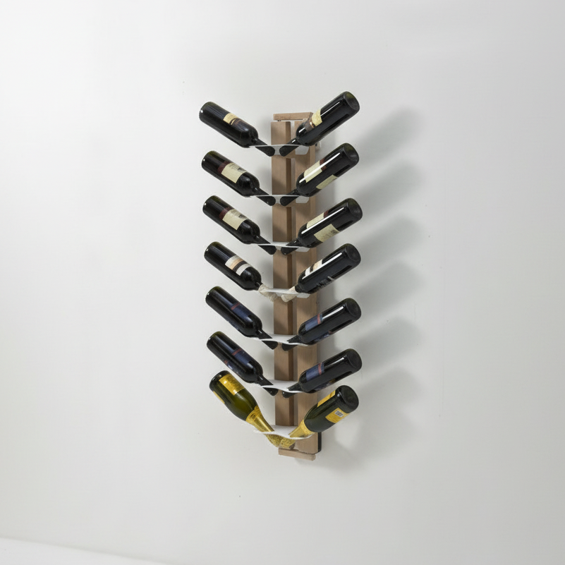 Portabottiglie vino in legno da parete Zia Gaia Mono
