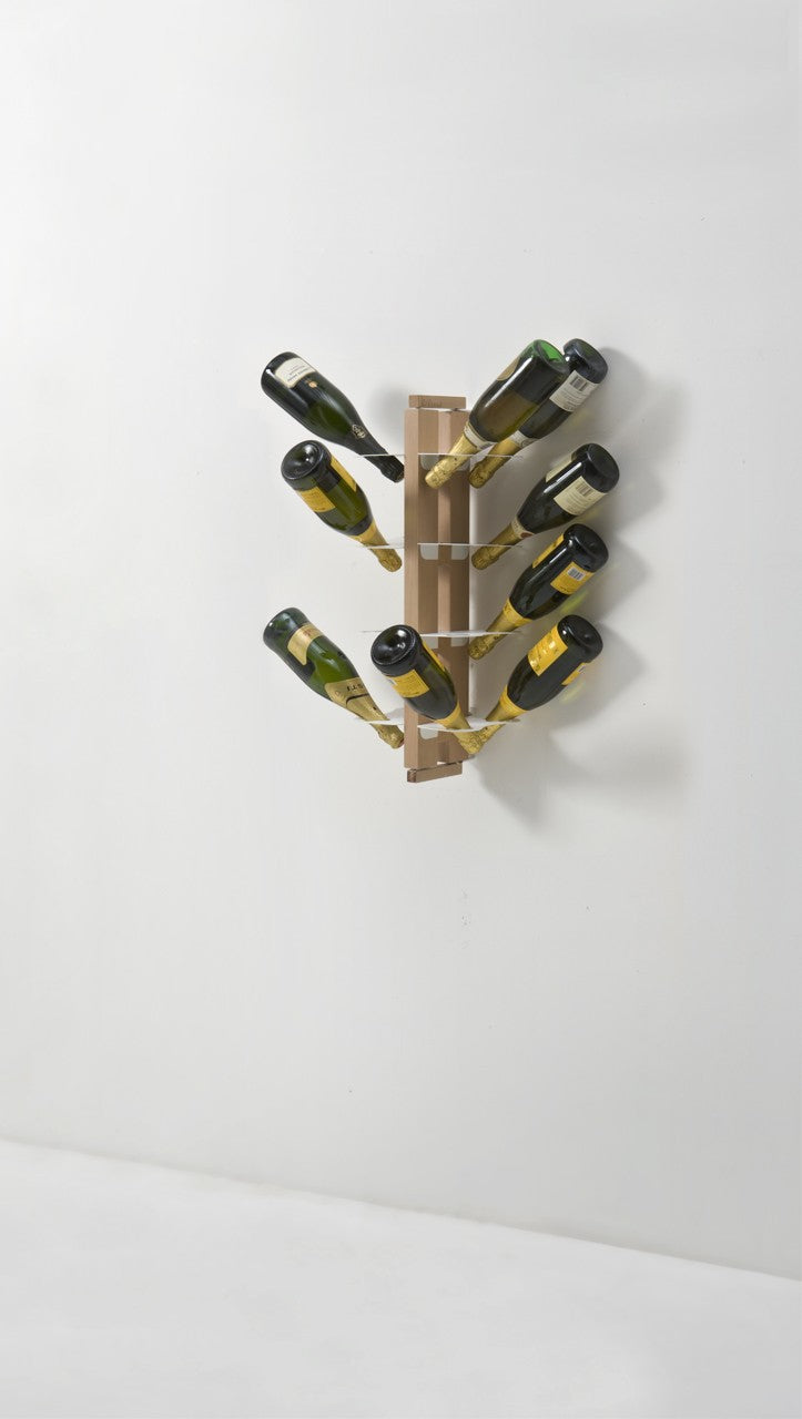 Portabottiglie vino da parete design Zia Gaia Bifacciale