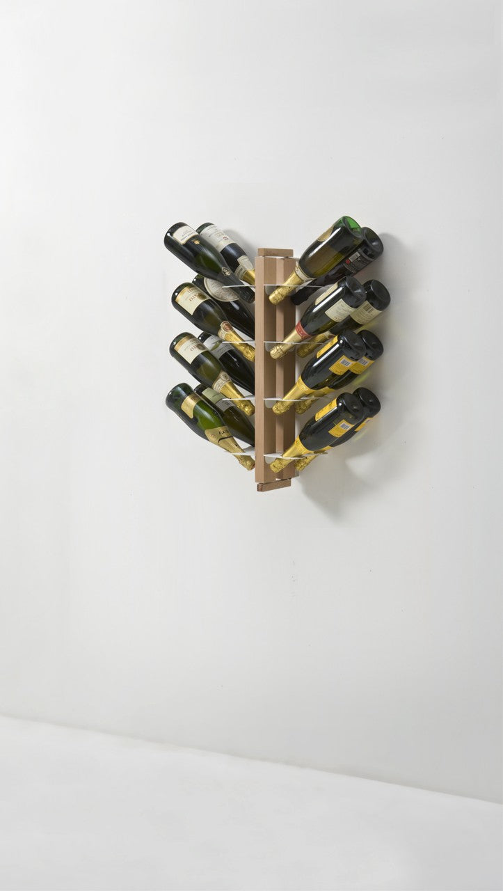 Portabottiglie vino da parete design Zia Gaia Bifacciale