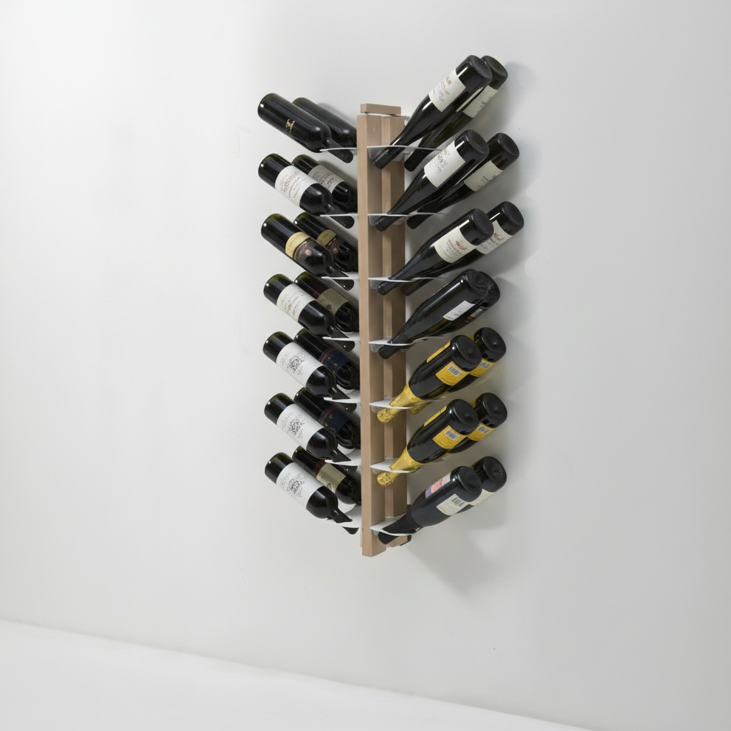 Portabottiglie vino da parete design Zia Gaia Bifacciale